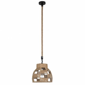 Distribuidor - Lâmpadas Diversas | Colgantes Rustica | COLGANTE YUTE 1XE27 CUERDA REGX27X27 CM Ref: 120893015